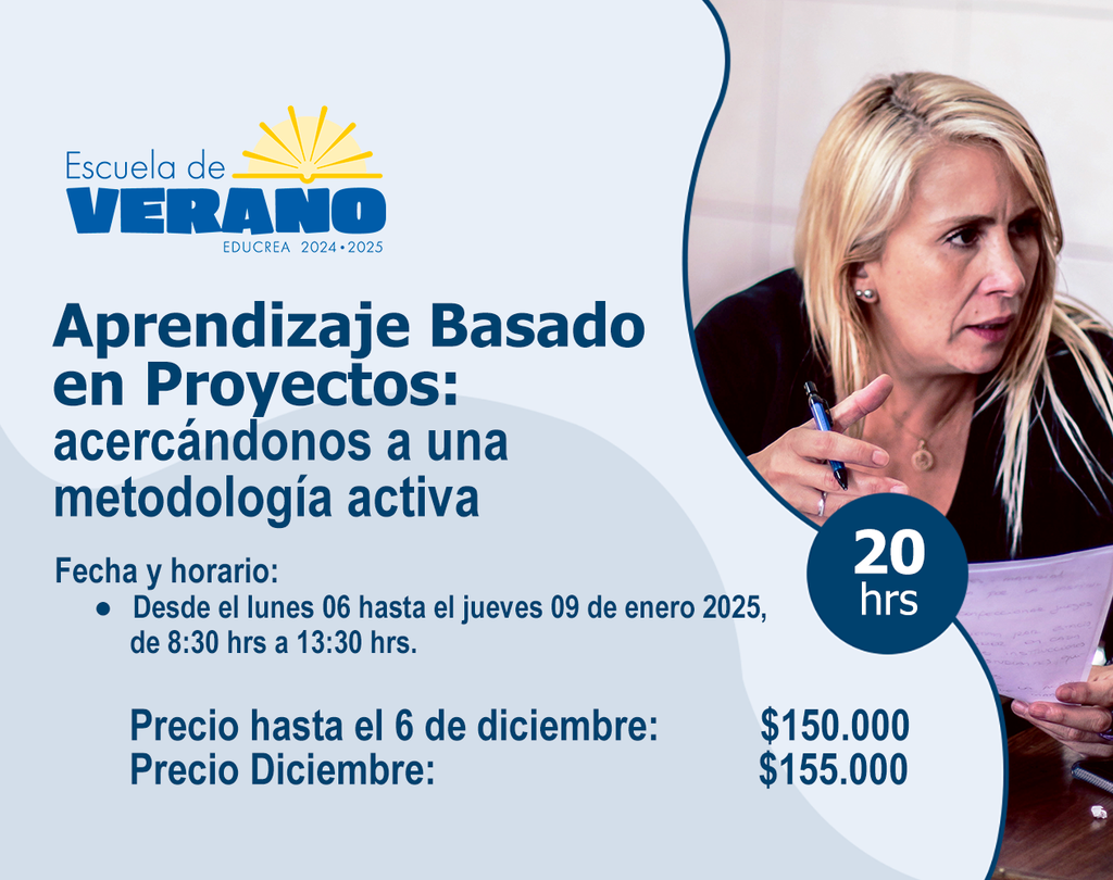 APRENDIZAJE BASADO EN PROYECTOS: ACERCÁNDONOS A UNA METODOLOGÍA ACTIVA - 20 Hrs.